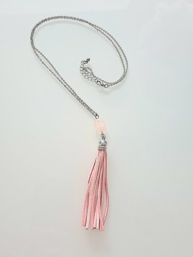 Lange kette rosenquarz rosa - lange,