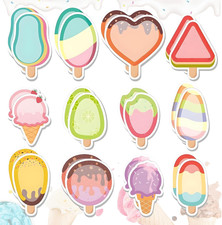 24 Pack Post It, 720 Stück Haftnotizen, Eiscreme Haftnotiz, Schulnotizen, Bürono