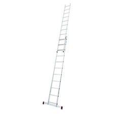Krause Corda Alu Schiebeleiter Anlegeleiter 2 x 8 Tritte L: 390 cm 2-teilig