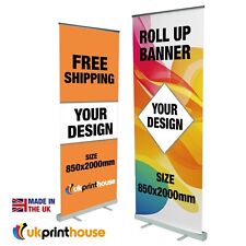 Roller Banner Display Messestand Pop/Roll/Pull Up mit Ihrem Design bedruckt