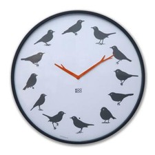 KOOKOO UF1340 UltraFlat, moderne, superflache Design Vogelstimmen Uhr, NEU/OVP