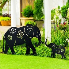 Elefant Gartenstecker Metall