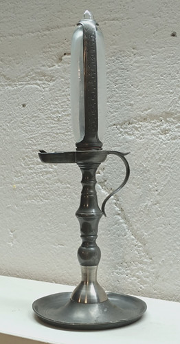 Zinn öllampe stundenlampe - zinn,