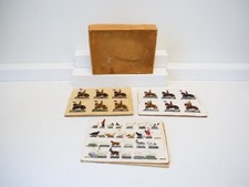 7134 Zinnfiguren (Reiter mit Pferd und Tiere) "uralt" Konvolut handbemalt