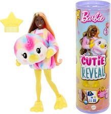 Barbie Cutie Reveal Puppe Accessoires Batik-Pinguin-Plüschkostüm m. Überraschung