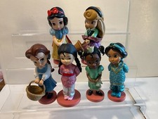 Disney Store Princess Glitzer Figur Auswahl Mulan Raya Tiana Belle Schneewittche