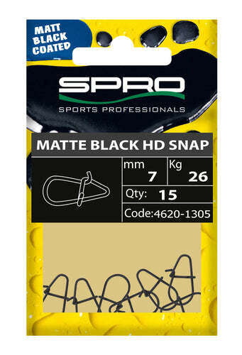 Spro matte black snap - hd,