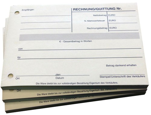 Quittungsblock quittung - quittungsblock,
