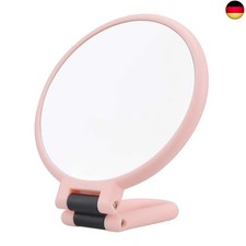 Klappspiegel für Reise Handspiegel mit Klappbar Griff Doppelseitig Normal und 