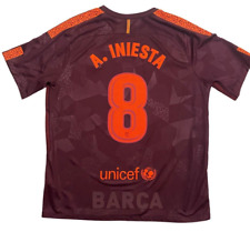 FC Barcelona Trikot A. Iniesta Rakuten Weinrot Gr. XL Saison 2017/18
