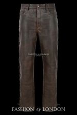 Herren Leder Biker Hose