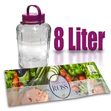 Einmachglas Gurkenglas Einmachgläser Weinballon Vorratsgläser Behälter 8 L