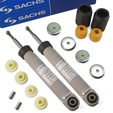 2x SACHS Stoßdämpfer + Domlager Staubschutz Hinten für BMW 5er E61 Touring