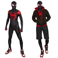 Miles Morales Spiderman Overall Cosplay Kostüm Kinder Erwachsene Halloween-Party