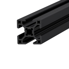 Aluprofil 30x30 B-Typ Nut 8 Schwarz Eloxiert – Zuschnitt nach Maß !