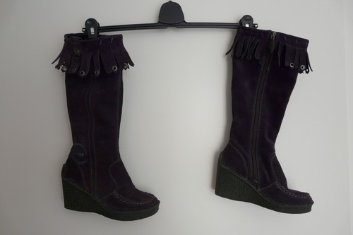 Damenstiefel mit keilabsatz - damenstiefel,