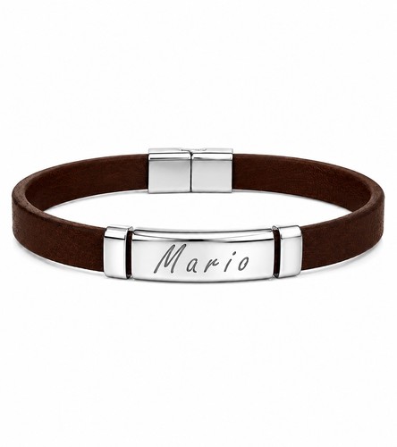 Lederarmband herren mit gravur - lederarmband,