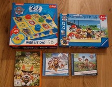 Paw Patrol Paket Wer ist da? Spiel Memory Tic-Tac-Toe Puzzle DVD CD Weihnachten 
