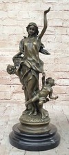 Kunst Dekor Nouveau Mother Und Babys Klassisch Original Bronze Artwork Milo Gift