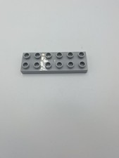 1x Lego Duplo 12er Noppen 2x6 Bausteine Lange Steine flach 98233	Hellgrau 