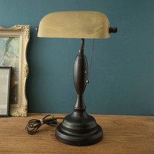 Bankers Desk Lamp Glass Shade