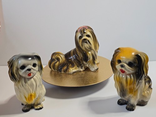 Keramikfiguren hunde shih - hunde,