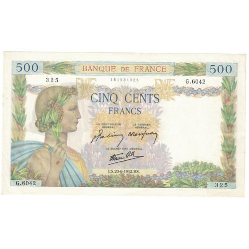 Frankreich 500 francs - francs,, la