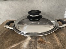 flacher Induktion  AMC-Topf mit Deckel (Visiotherm):  Fassungsvermögen 2 l. 