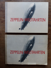 2 x Sammelalbum Zeppelin-Weltfahrten Bd. 1, inkl. Schuber - Zigarettenbilder