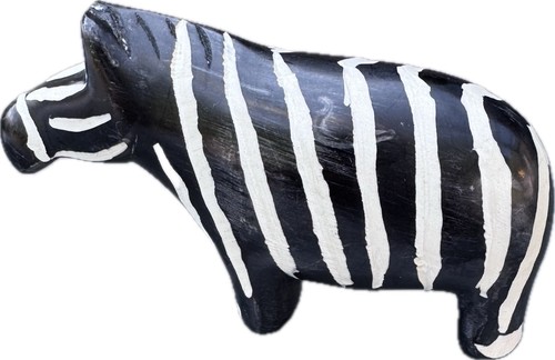 Zebra figur aus speckstein - figur,