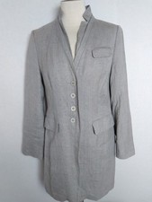 LUXUS Damen Mantel 100% Leinen