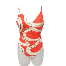 Triumph Damen Summer Allure OP 01 One Piece Badeanzug ORANGE Light Combination 3