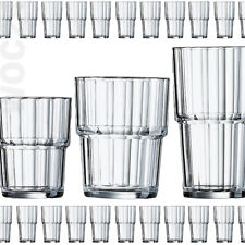 6 Trink Stapel-Gläser Glas