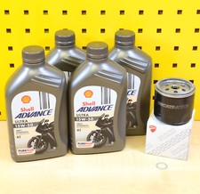 Set Original Ölfilter Shell 15w50 für: Ducati Monster 797 821 900 1000 1100