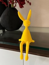 Kantenhocker Hase gelb Velours