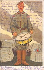 844939) Soldaten Werbekarte 1.WK Leibniz Butterkeks Hannover gelaufen 1915