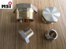 Verschlussschraube Messing Verschlussstopfen ab 1/8" Blindstopfen Pneumatik