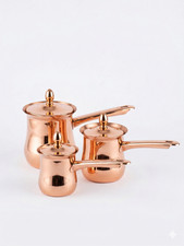 Kupfer Kaffeekocher Set 3 tlg