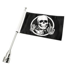Motorrad Flagge Fahnenstange Flaggenhalter Universal Flag Pole Für Harley #P