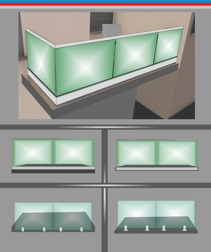 Ganzglasgeländer aluminium - ganzglasgeländer,