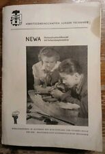 Arbeitsgemeinschaften Junger Techniker NEWA Buch/Plan DDR Gebraucht