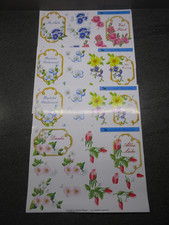 3D Bögen Ausschneidebögen 4 Stück