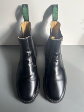 Solovair Chelsea Boots – glänzend schwarz – Größe 9,5 (UK) – Made in England