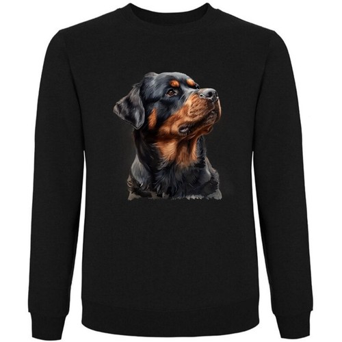 Sweatshirt schwarz rottweiler - sweatshirt,