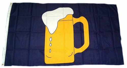 Fahne flagge bierkrug bier - /,