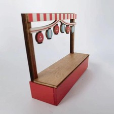 Mini 1:12 Puppenhaus Miniatur Holz Mini Vend Stall Stand Ornament