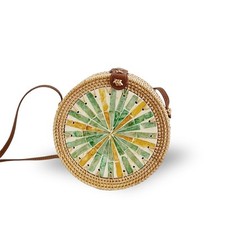 Handtasche Rotunde Rattan