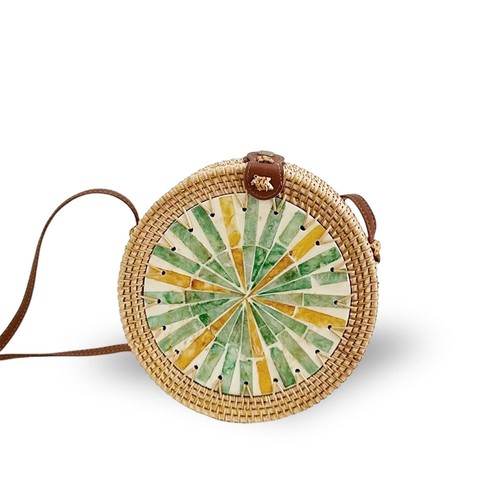 Handtasche rotunde rattan - rotunde,
