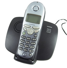 Siemens Gigaset 4000 Comfort Mobilteil + 4015 AB Basisstation – Neue Akkus Top