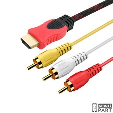 PREMIUM 1,5M HDMI zu 3RCA